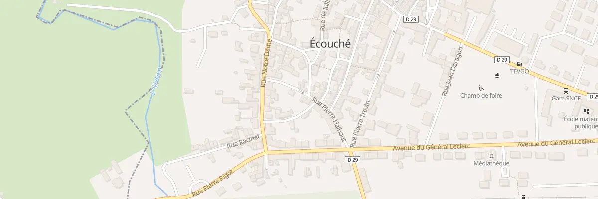 Plan du 16 Rue Pierre Halbout à Écouché-les-Vallées