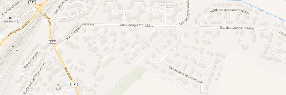 Plan du 24B Rue Georges Pompidou à Coutras
