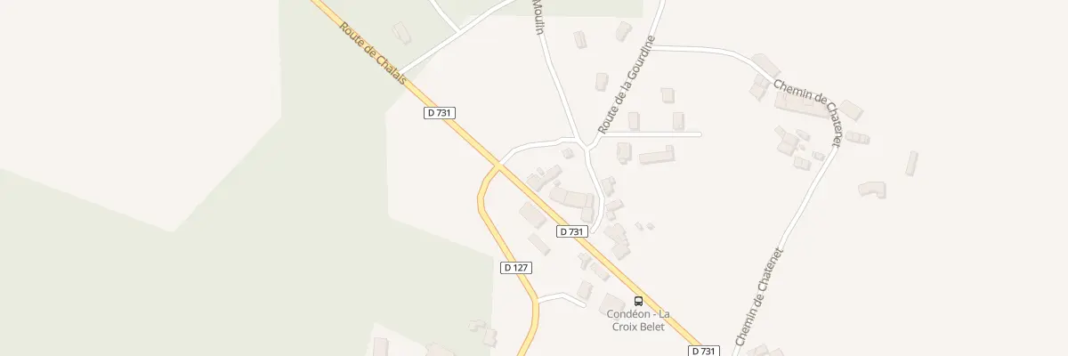 Plan du 7 Rte de Chalais à Condéon