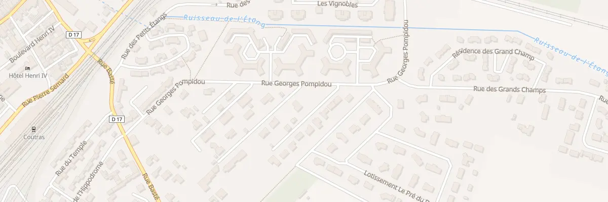 Plan du 24 Rue Georges Pompidou à Coutras