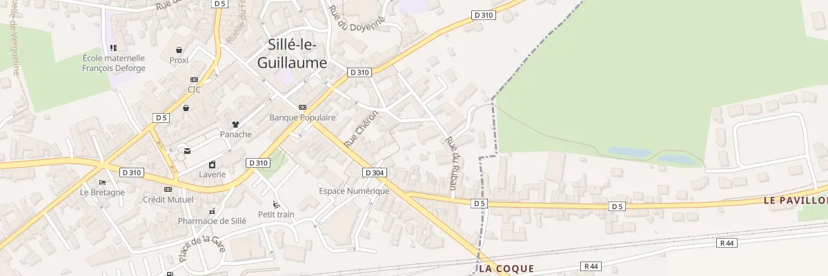 Plan du 22 Rue du Ruban à Sillé-le-Guillaume