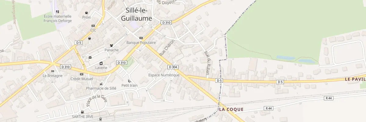 Plan du 31 Rue du Docteur Touchard à Sillé-le-Guillaume