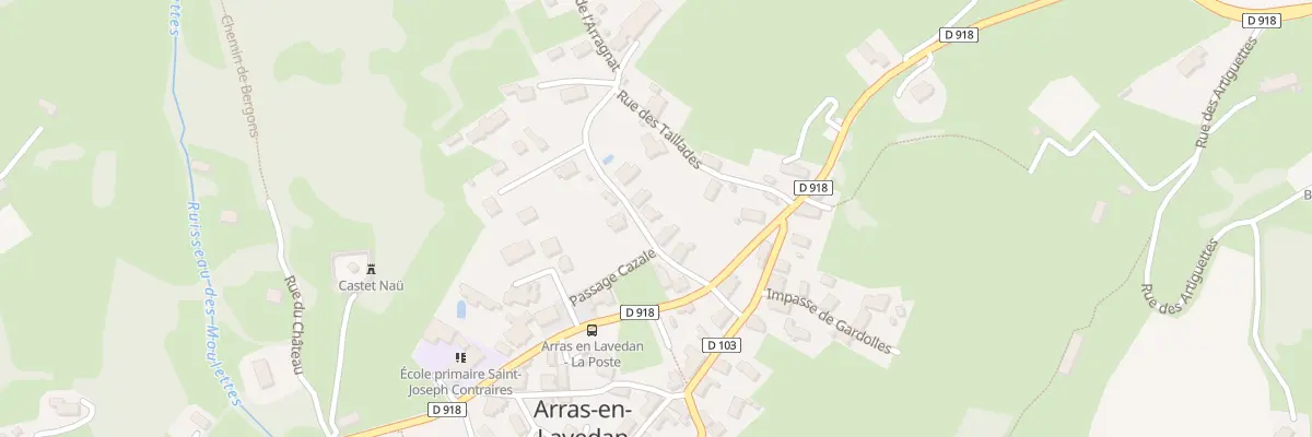 Plan du 8 Rue de l’Arragnat à Arras-en-Lavedan