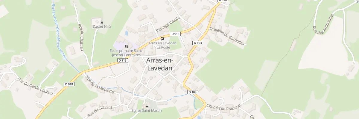 Plan du 2 Rue du Clocher à Arras-en-Lavedan