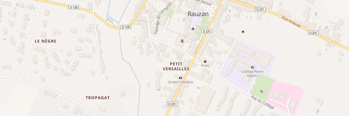Plan du 34 Rue du Petit Versailles à Rauzan