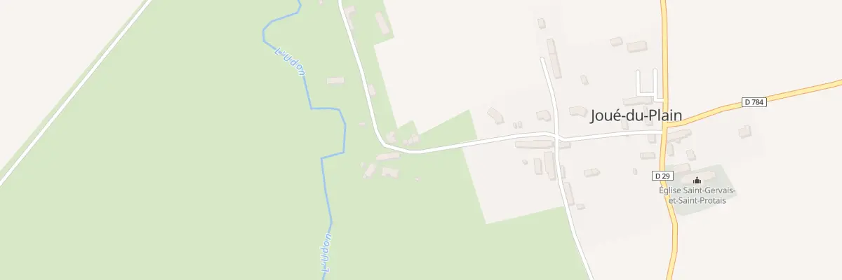 Plan du 3 Le Pont de Joué à Joué-du-Plain