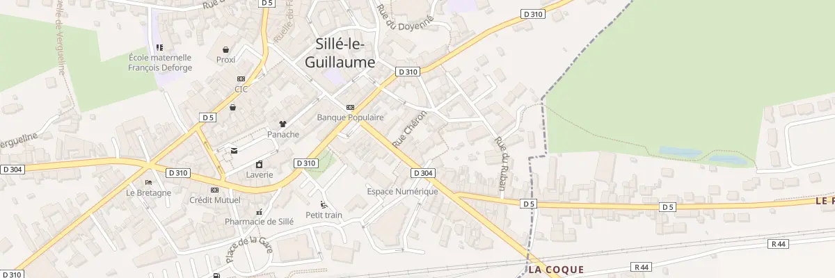 Plan du 23 Rue du Docteur Touchard à Sillé-le-Guillaume