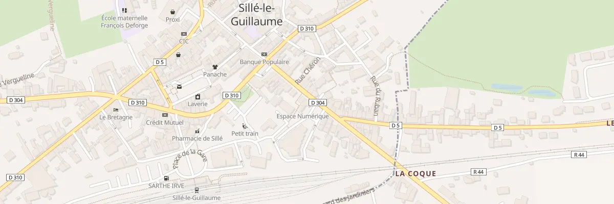 Plan du 32 Rue du Docteur Touchard à Sillé-le-Guillaume