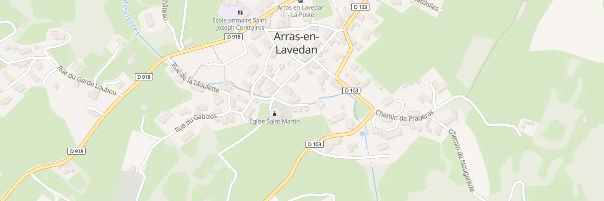 Plan du 1 Imp de l’Eglise à Arras-en-Lavedan