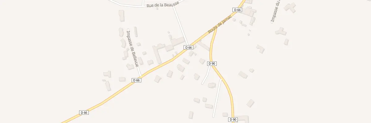 Plan du 19 Rte de Jarnac à Foussignac