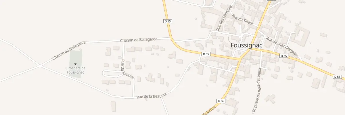 Plan du 11 Rte de Sigogne à Foussignac