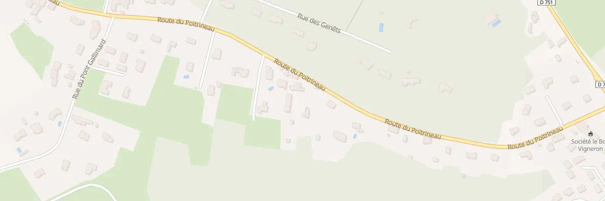 Plan du 85 Rte du Poitrineau à Saumur