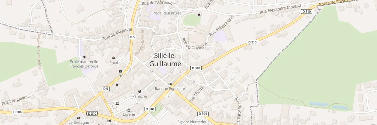 Plan du 1 Rue de Beauvau à Sillé-le-Guillaume
