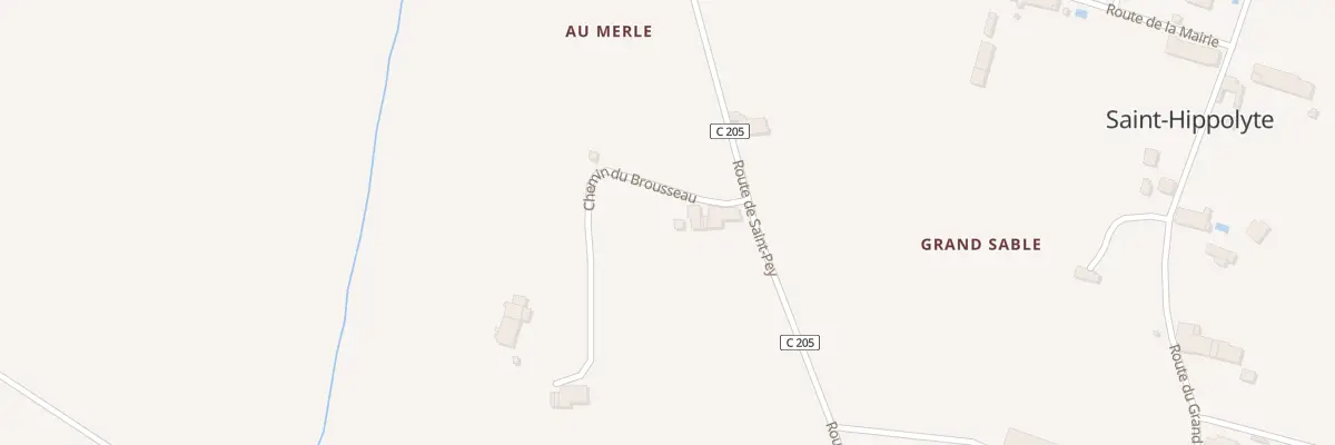 Plan du 31 Petit Brousseau à Saint-Hippolyte