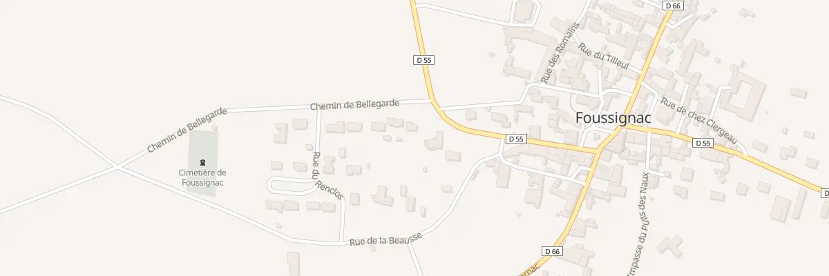 Plan du 3 Chem de Bellegarde à Foussignac