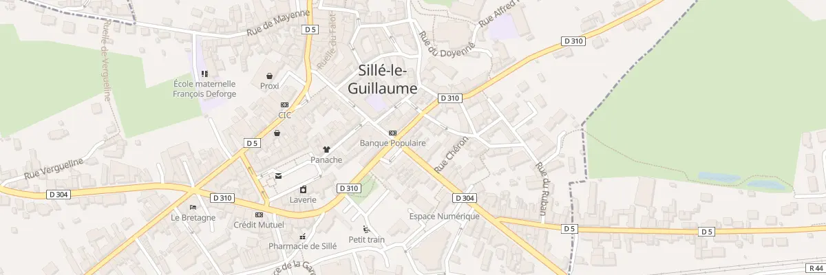 Plan du 13 Rue du Docteur Touchard à Sillé-le-Guillaume