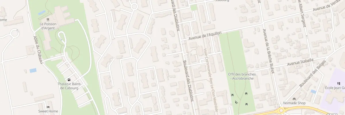 Plan du 21 Bd des Diablotins à Cabourg