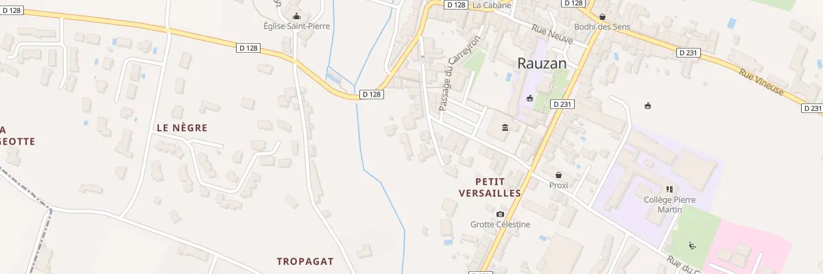 Plan du 18 Rue du Petit Versailles à Rauzan