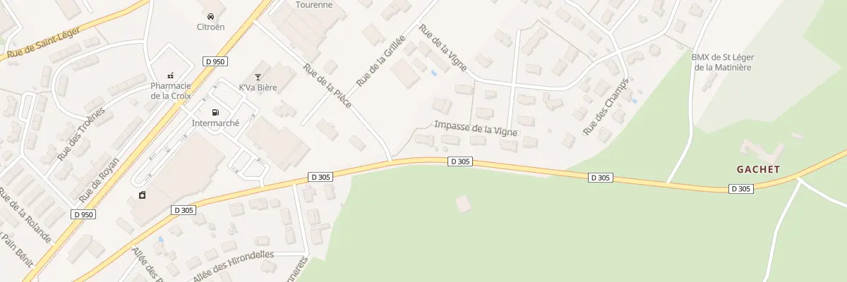Plan du 30 Imp de la Vigne à Melle