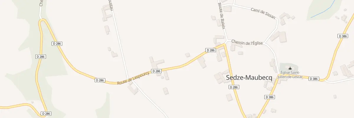Plan du 4B Rte de Lespourcy à Sedze-Maubecq