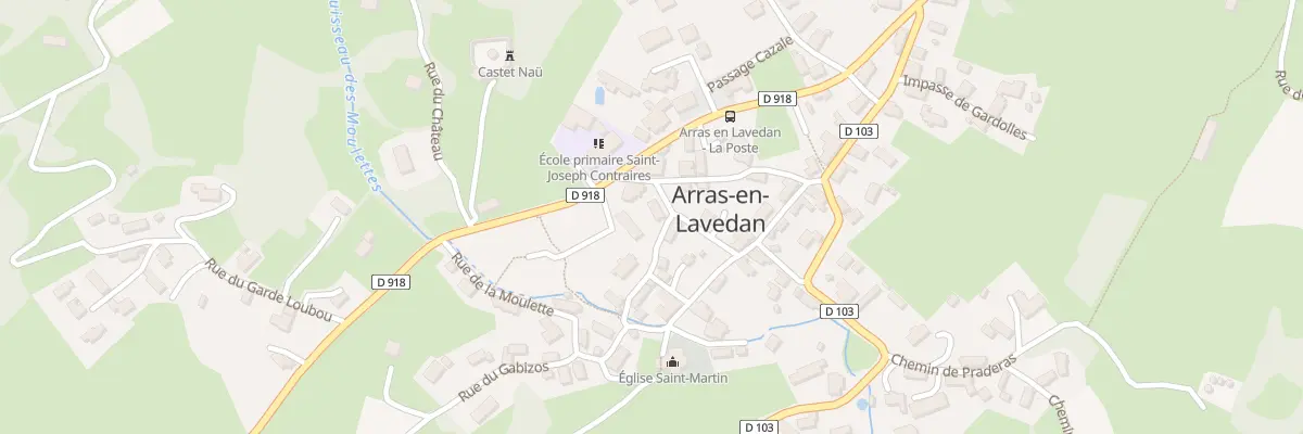 Plan du 2 Pl Saint Martin à Arras-en-Lavedan