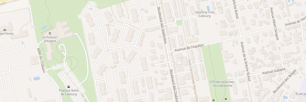 Plan du 25B Bd des Diablotins à Cabourg