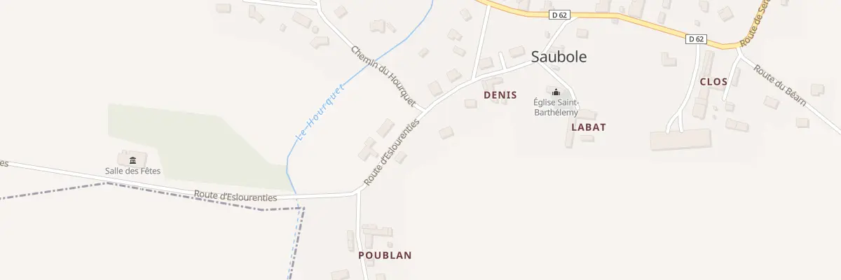 Plan du 11 Rte d’Eslourenties à Saubole