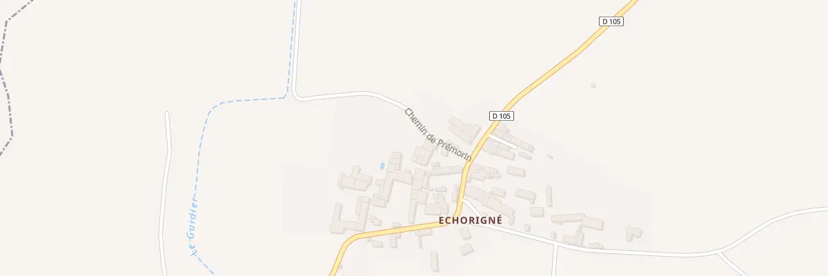Plan du 1 Chem de Premorin Echorigne à Villemain