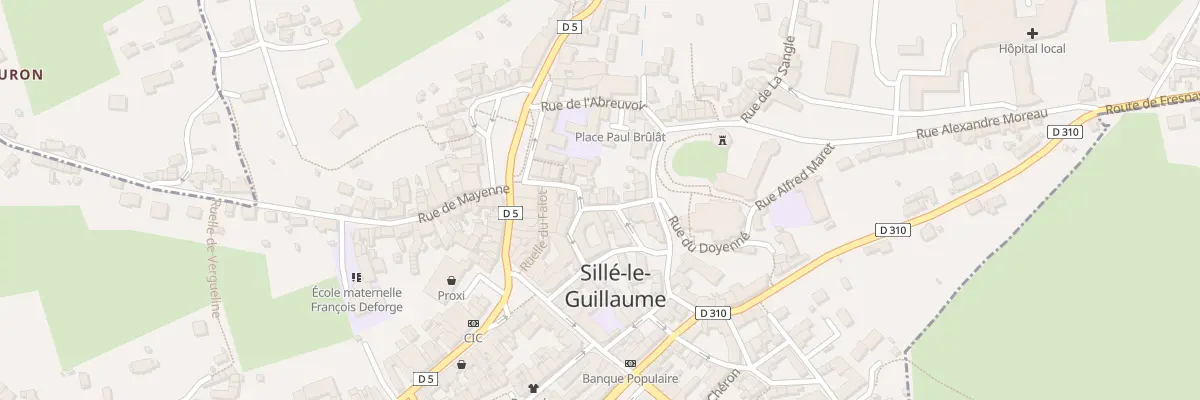 Plan du 23 Rue de la Fontaine à Sillé-le-Guillaume
