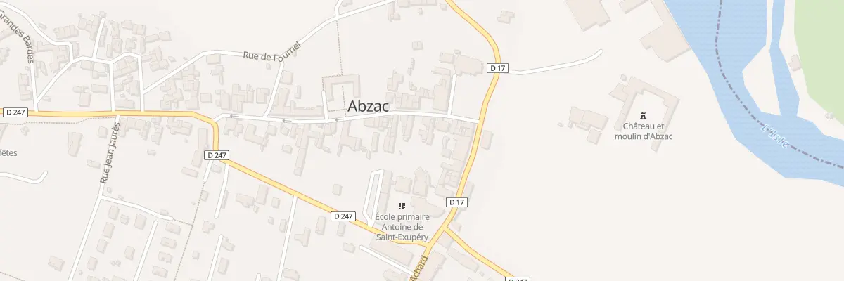 Plan du 7 Rue du Docteur Texier à Abzac