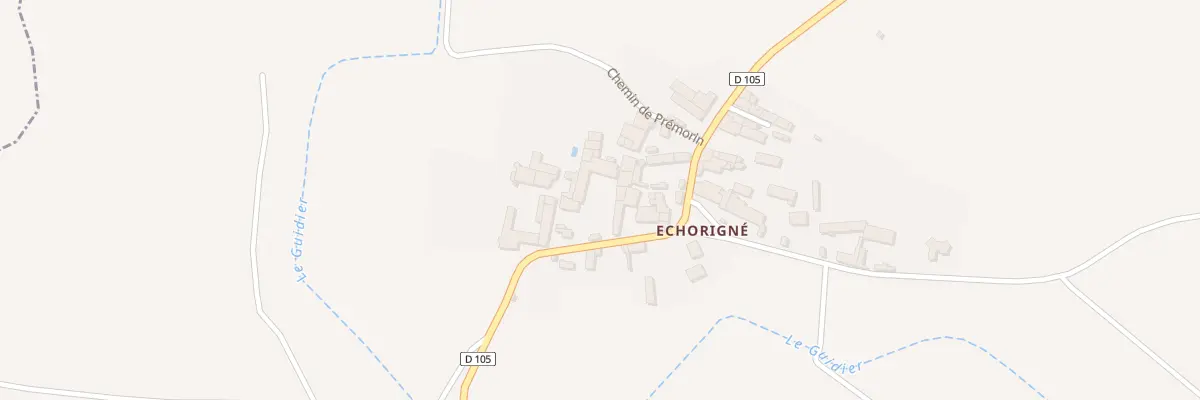 Plan du 12 Rte des Sablieres Echorigne à Villemain