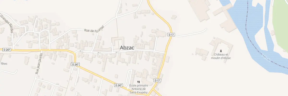 Plan du 6 Rue du Docteur Texier à Abzac
