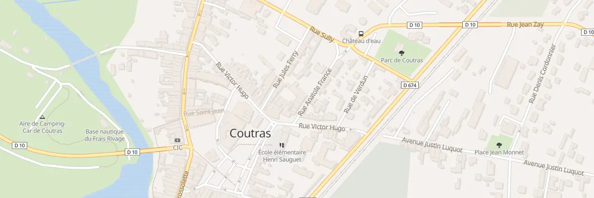 Plan du 5 Rue Anatole France à Coutras