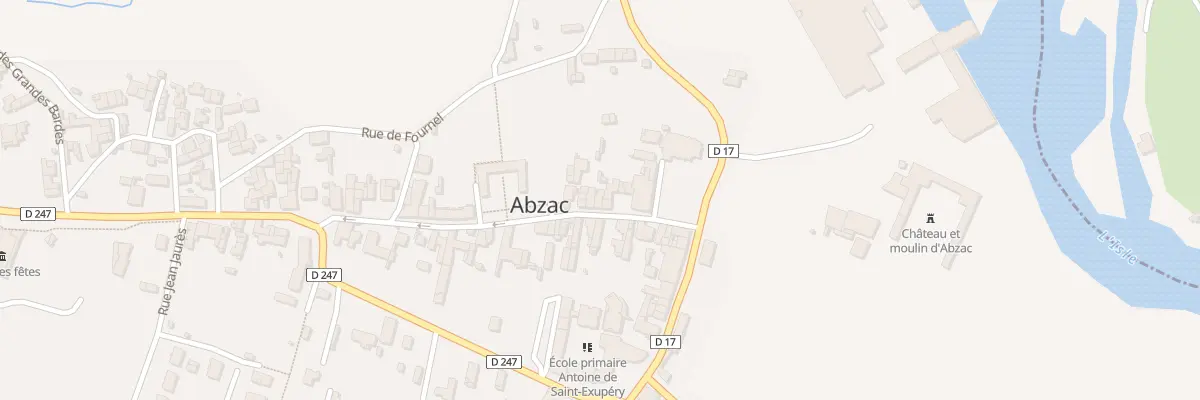 Plan du 8 Rue du Docteur Texier à Abzac