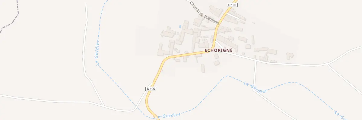 Plan du 9 Rte des Sablieres Echorigne à Villemain