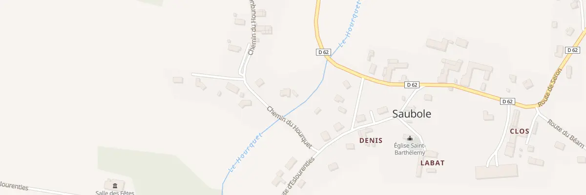 Plan du 2 Che du Hourquet à Saubole
