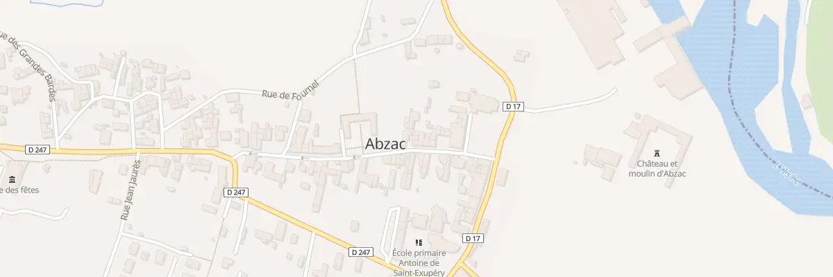 Plan du 16 Rue du Docteur Texier à Abzac