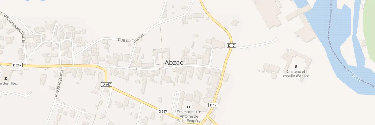Plan du 16B Rue du Docteur Texier à Abzac