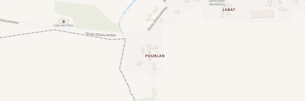 Plan du 1 Che de Saubole A Garderes à Saubole