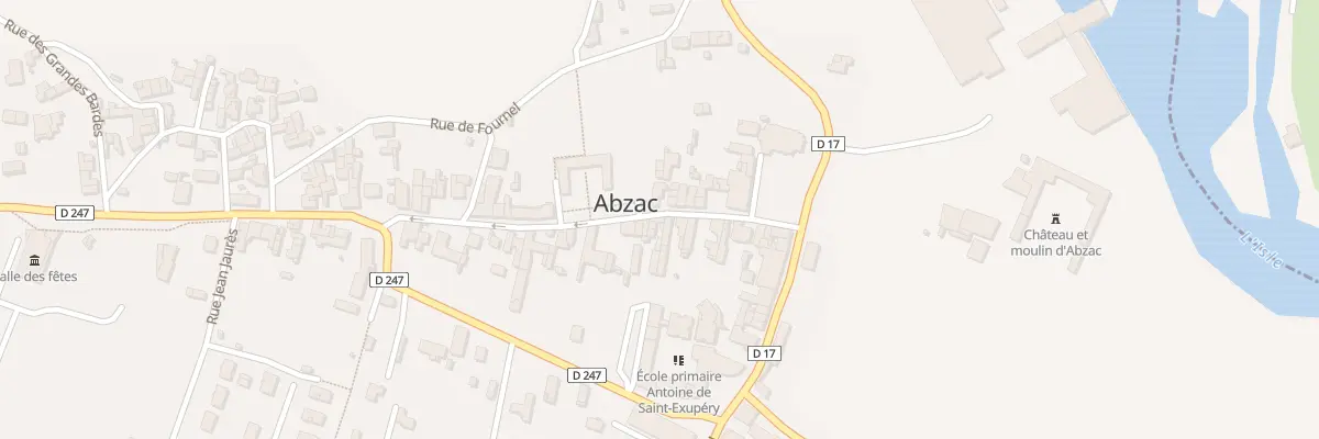 Plan du 13 Rue du Docteur Texier à Abzac