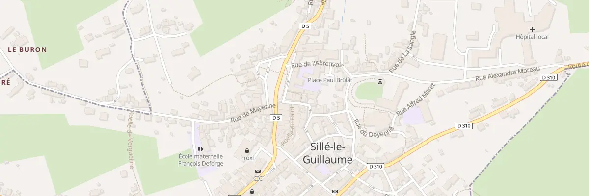 Plan du 3 Rue de la Fontaine à Sillé-le-Guillaume