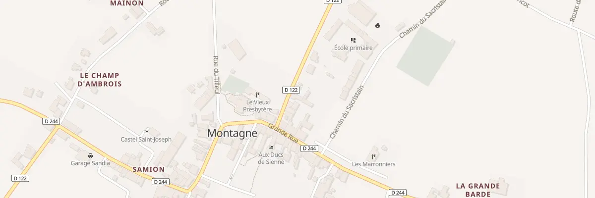 Plan du 252 Le Bourg de Montagne à Montagne