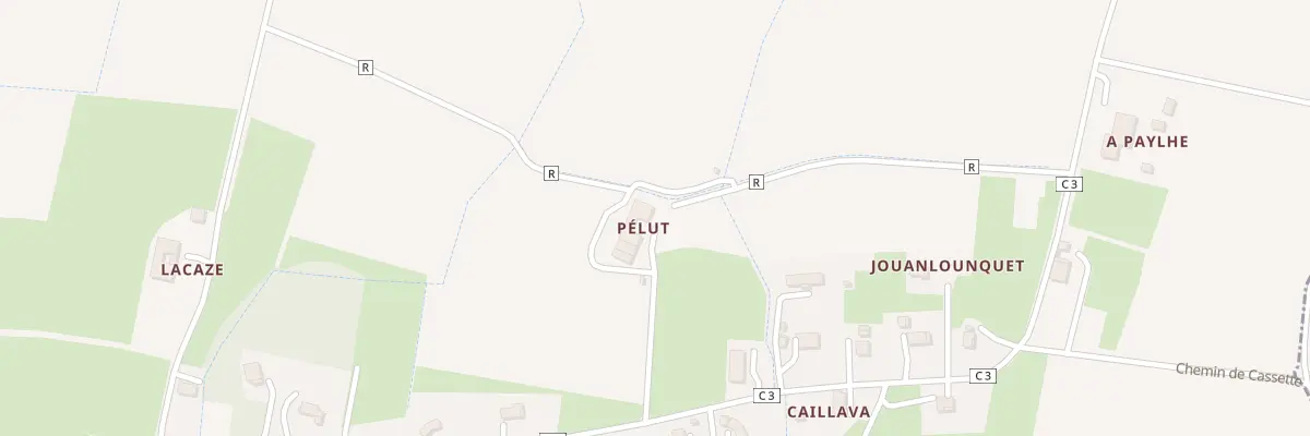 Plan du 431 Rte de Barthe Cagnard à Saint-Germé