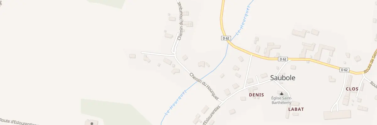 Plan du 4 Che du Hourquet à Saubole