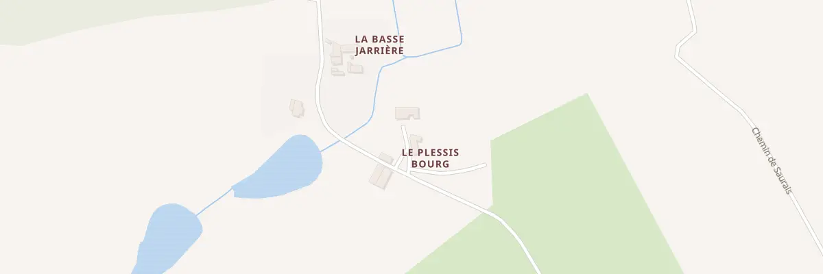 Plan de Plessis Bourg à Saint-Martin-du-Fouilloux