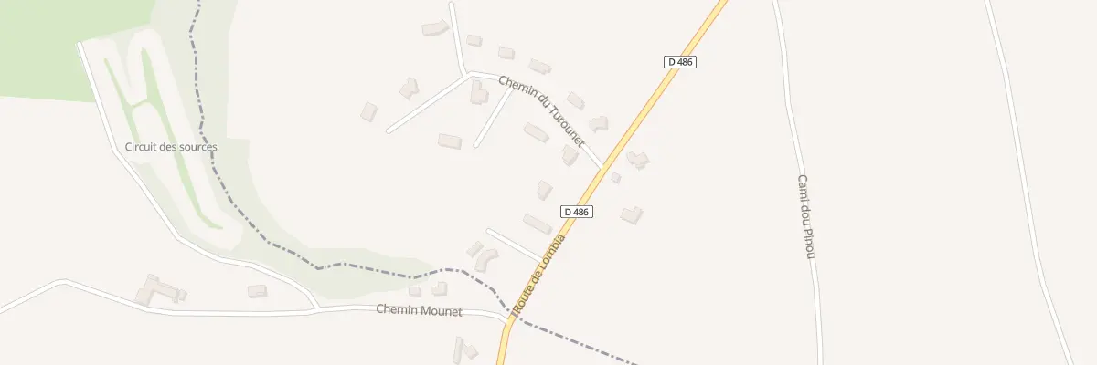 Plan du 18 Rte de Lombia à Sedze-Maubecq