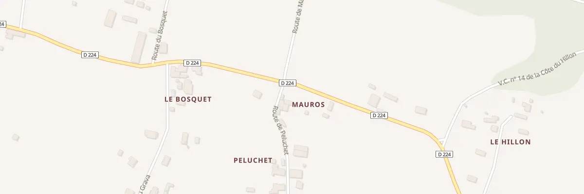 Plan du 267 Mazerac à Castets et Castillon