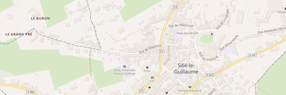 Plan du 8 Rue de Mayenne à Sillé-le-Guillaume