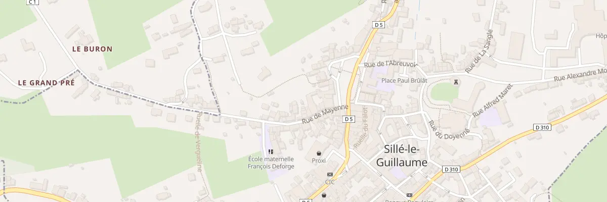 Plan du 18 Rue de Mayenne à Sillé-le-Guillaume