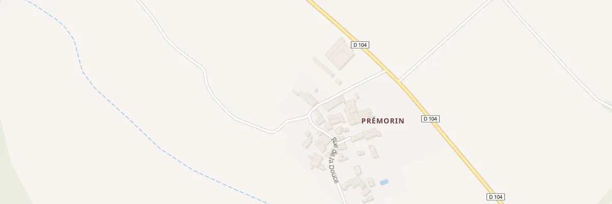 Plan du 2 Rue de la Douce Prémorin à Aubigné